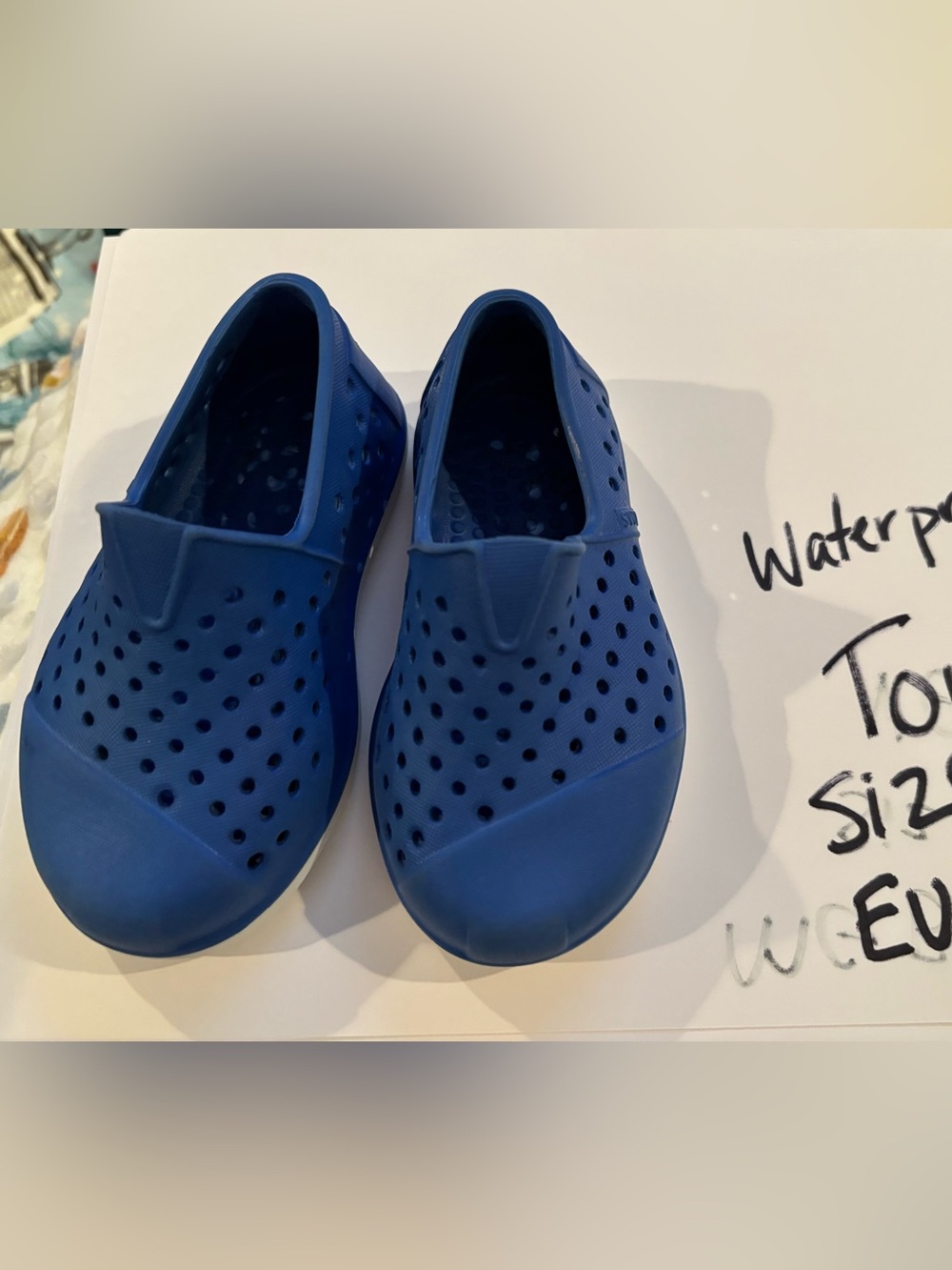 Toms Kids Blue Slip-On Water Shoes